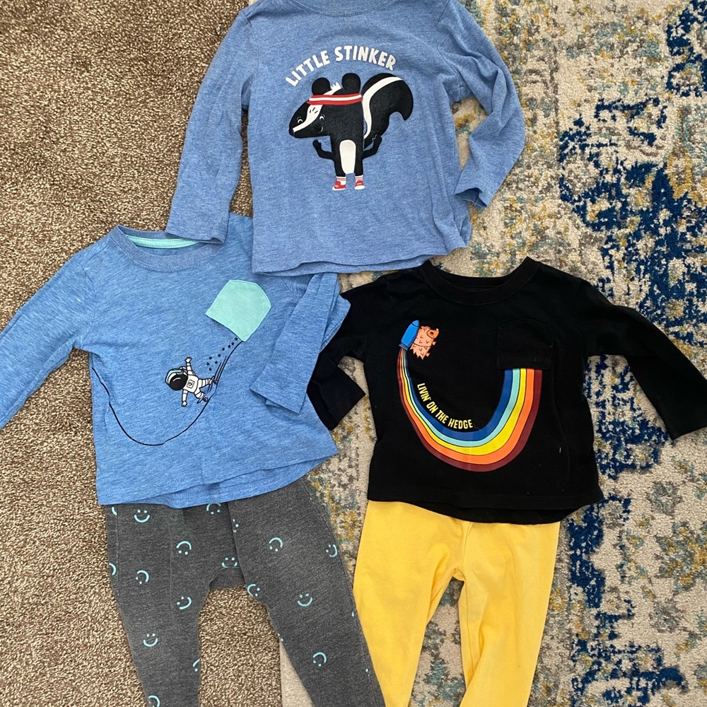 Gently Used Okie Dokie 18M Pajama set